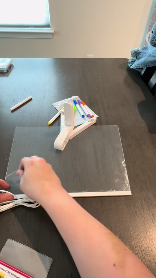 Creative LED Acrylic Note Board with Rewritable Pen